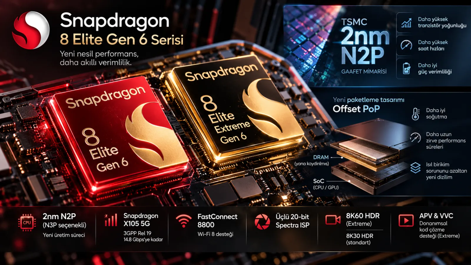 Qualcomm Snapdragon 8 Elite Gen 6 Serisi TSMC 2nm Üretim Süreciyle Duyuruldu